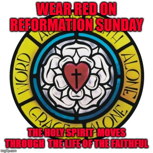 Wearing Red On Reformation Sunday Holy Cross Lutheran Church